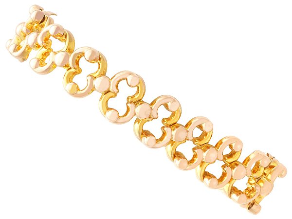 Gold Expandable Bracelet Antique 