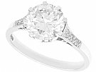 2.38ct Diamond and Platinum Solitaire Ring - Antique and Contemporary
