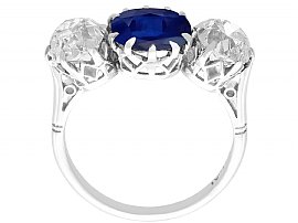 Sapphire Trilogy Engagement Ring