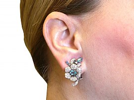 aquamarine earring