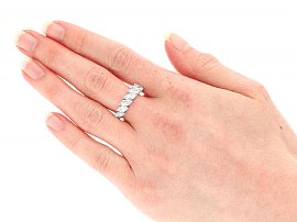 Diamond Eternity Ring Wearing Image