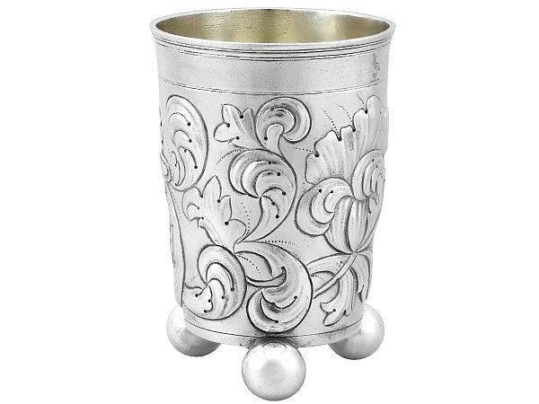 19th Century Silver Beaker