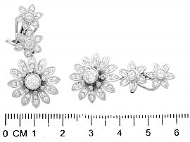 Size 1920s Diamond Drop Earrings