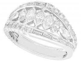 2.38 ct Diamond and Platinum Dress Ring - Antique Circa 1930
