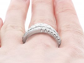 Diamond Dress Ring On the Hand