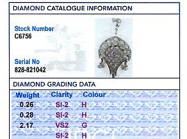 1910 Diamond Pendant