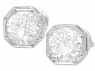 2.02ct Diamond and Platinum Stud Earrings - Antique and Contemporary
