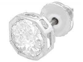 2.02 Carat Diamond Stud Earring