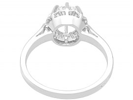 Round Solitaire Ring White Gold
