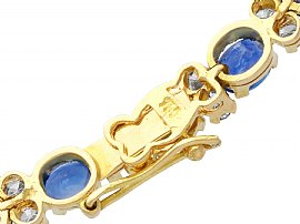 Vintage Sapphire and Diamond Necklace Clasp