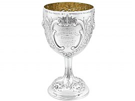 1860s Silver Goblet for Sale 