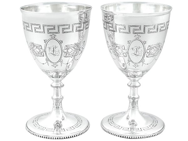 Victorian Goblets in Silver 