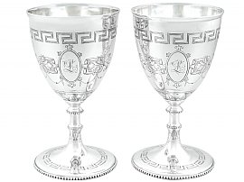 Sterling Silver Goblets - Antique Victorian (1858)
