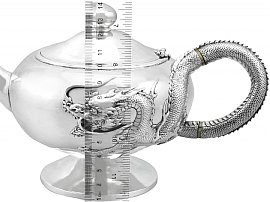Chinese Silver Tea Set Height