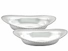 Sterling Silver Bread Dishes - Antique George V (1916)