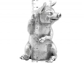 Sterling Silver Pig Ornament 
