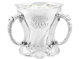 American Sterling Silver Tyg Presentation / Champagne Cup by Atkin Brothers - Art Nouveau - Antique 1899; C6807
