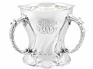 American Sterling Silver Tyg Presentation / Champagne Cup by Atkin Brothers - Art Nouveau - Antique 1899