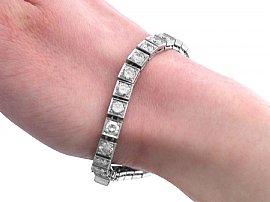 Diamond Bracelet on the Wrist