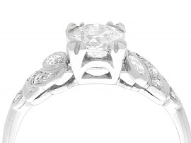 claw set diamond engagement ring