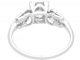 Diamond Set Shoulder Solitaire Ring