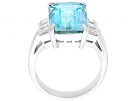 Aquamarine and Diamond Ring UK