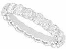 3.60ct Diamond and 15ct White Gold Full Eternity Ring - Vintage French Import Circa 1950