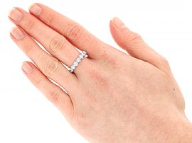 1950s Full Eternity Ring Wearing 