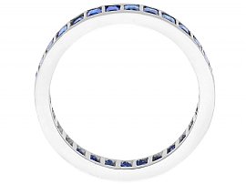 18ct White Gold Sapphire Eternity Ring