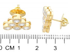 Triangular Diamond Earrings