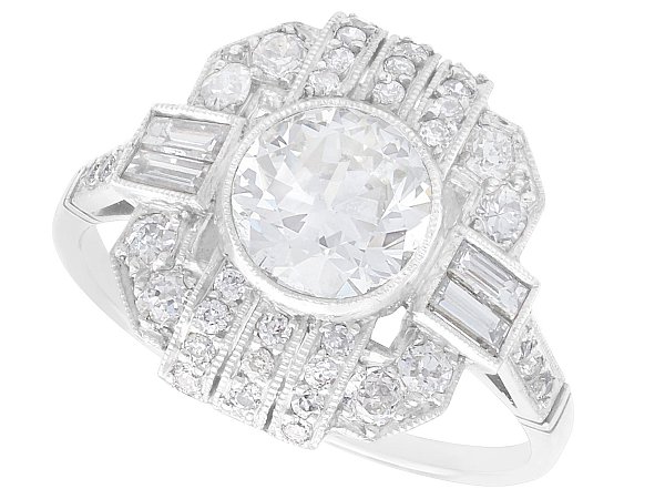 Art Deco Diamond Cluster Ring