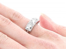 Wearing 3 ct Diamond Eternity Ring