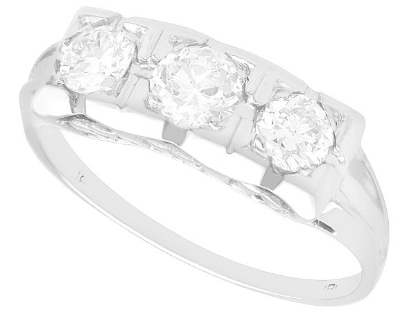 White Gold Trilogy Engagement Ring