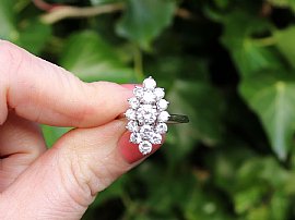 Marquise Shaped Multi Diamond Ring Outside