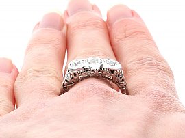 Large Antique Diamond Engagement Ring