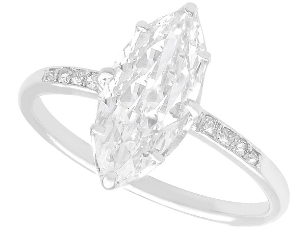 Platinum Marquise Engagement Ring