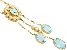 Antique Gold and Aquamarine Jewellery