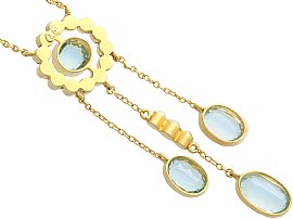 Aquamarine Pendant and Earrings