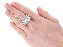 Wearing Art Deco Diamond Ring UK