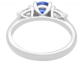 Sapphire Trilogy Ring with Diamonds