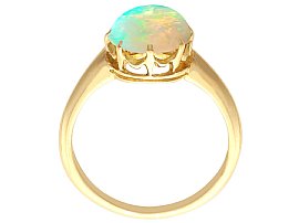 19th Century Opal Yellow Gold Ring for Sale 