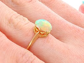 19th Century Opal Ring for Sale Close Up 