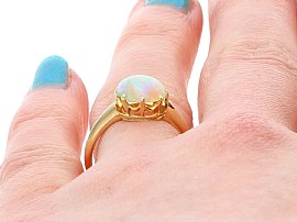 19th Century Opal Ring for Sale On Hand 