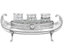 Sterling Silver Ladies Inkstand - Antique George III