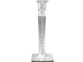 Weighted Silver Candlestick with Ruler