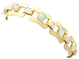 Antique Gold and Opal Bracelet