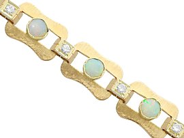 Gold and Opal Bracelet