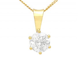 1 ct Diamond Solitaire Pendant Necklace