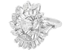 Vintage 1960s Diamond Cluster Ring