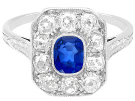 1 Carat Sapphire Ring